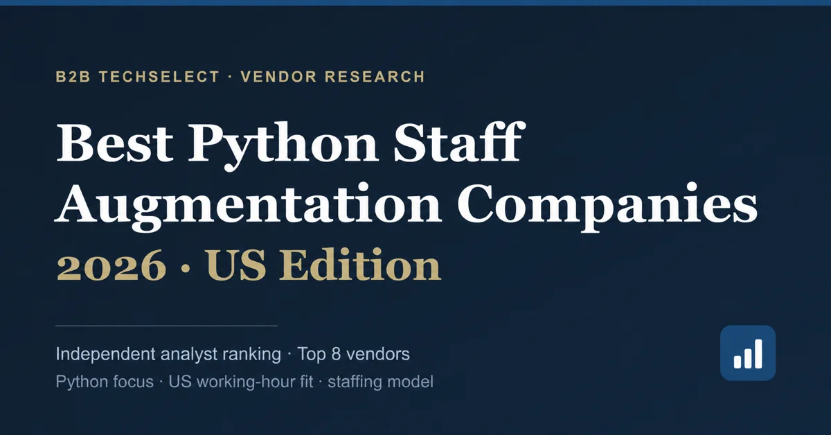 Editorial cover for Best Python Staff Augmentation Companies in the USA (2026): 8 Vendors Ranked